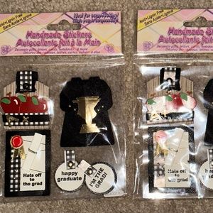 Handmade Stickers School themed - Scrapbooking stickers